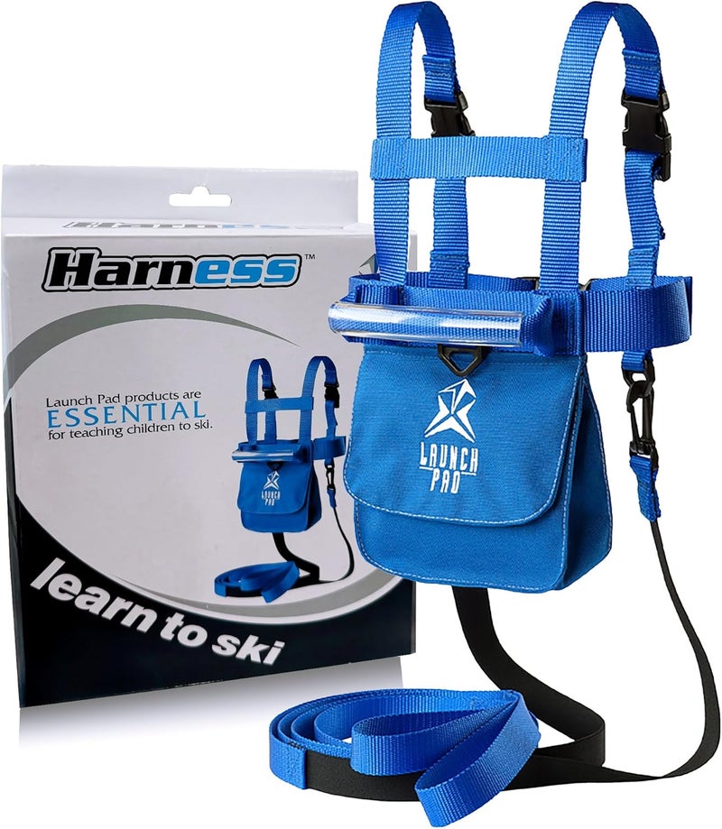 Launch Pad Store Toddler Ski Harness with Leash - Ski Harness for Kid w/ 7' Elasticized Leash, Easy Lift Handle & Built-in Backpack - Image 1