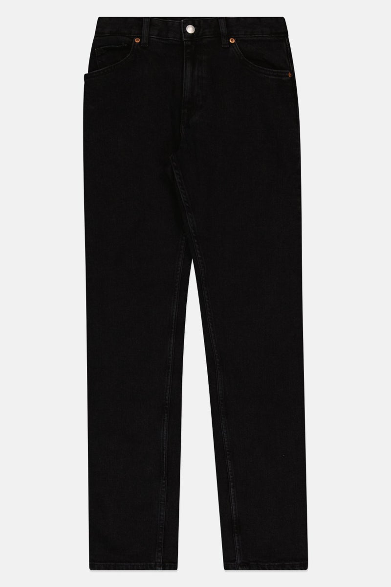 MONKI Women Slim Fit Plain Stretchable Jeans, Black - Image 2
