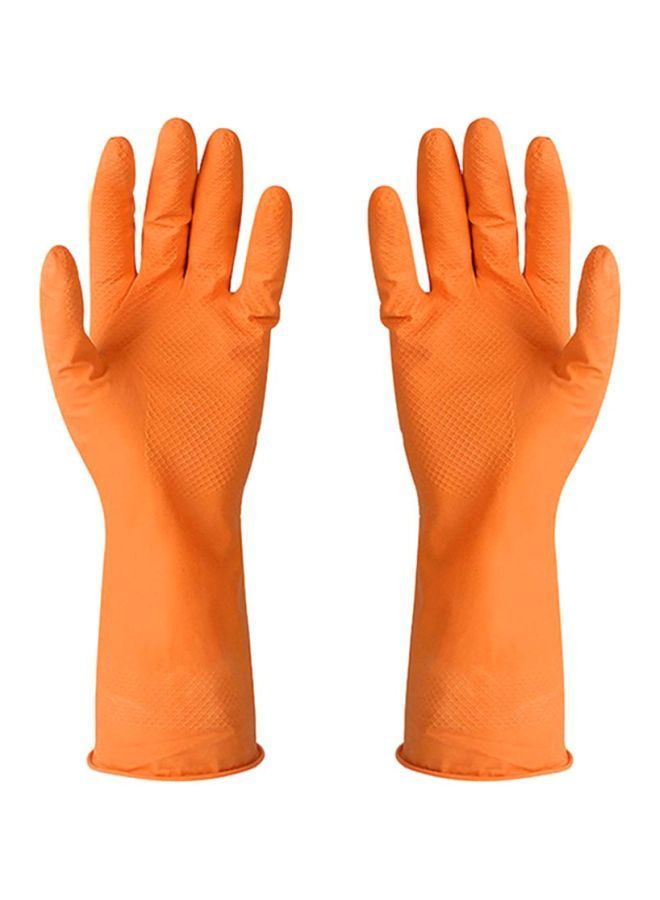 Rubber Gloves Orange Extra Large - Image 1