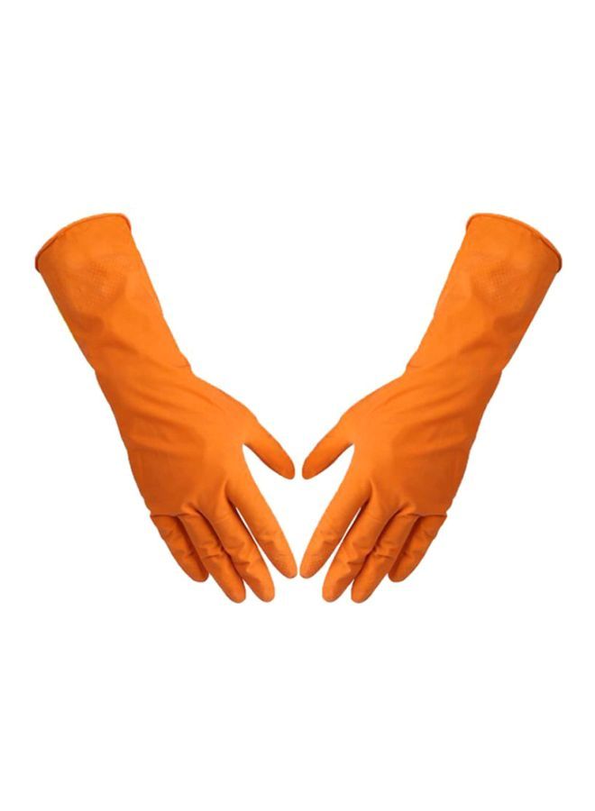 Rubber Gloves Orange Extra Large - Image 2