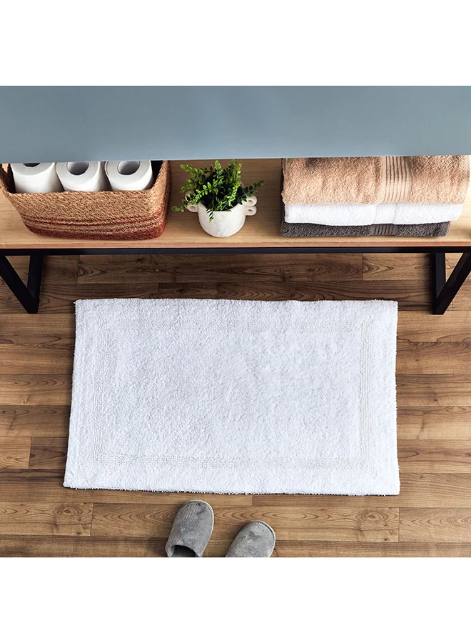 Home Box Grand Reversible Cotton Bath Mat 90 x 60 cm