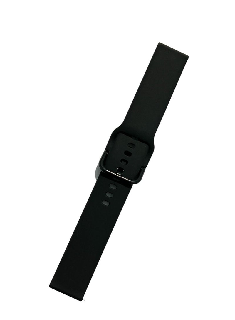 Replacement Silicone Sport Strap 20mm For Xiaomi Amazfit GTS2 - GTS3 - GTS2- Bip Mini Black - Image 5