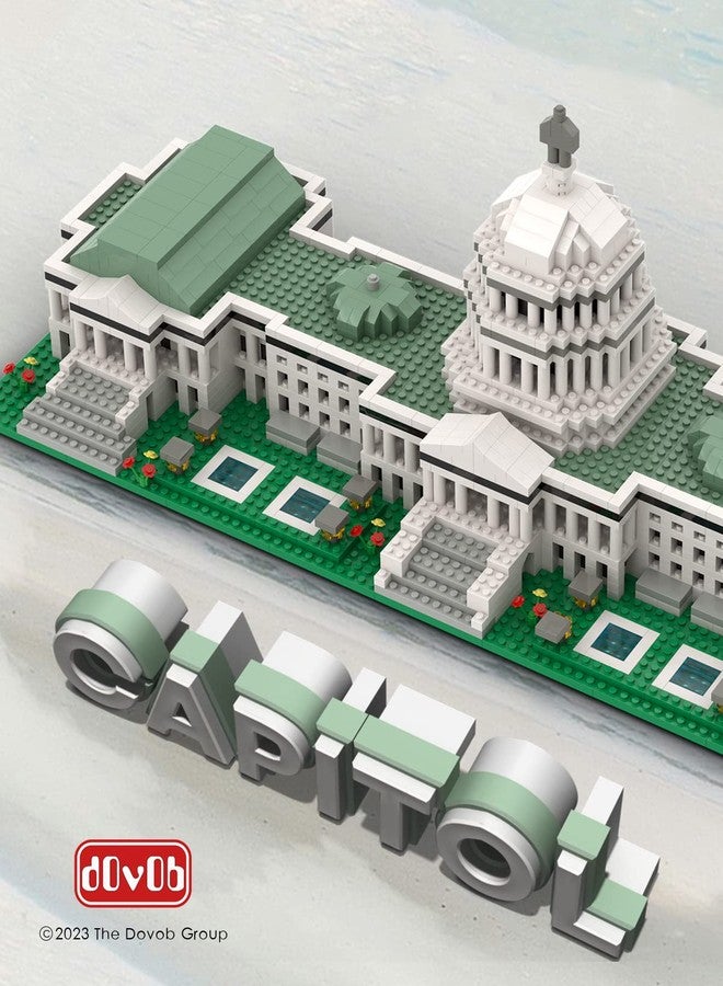 dOvOb Micro Mini Blocks United States Capitol Building Set, 2888 Pieces Bricks, 3D Puzzle Collection Model Kit as Gift for Adults or Kids - Image 4