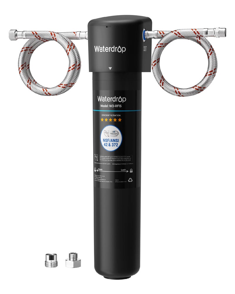 Waterdrop 15UA Under Sink Water Filter System, 2 Years, Reduces Lead, Chlorine, Bad Taste & Odor, Under Counter Water Filter Direct Connect to Kitchen Faucet, NSF/ANSI 42 Certified, USA Tech - Image 1