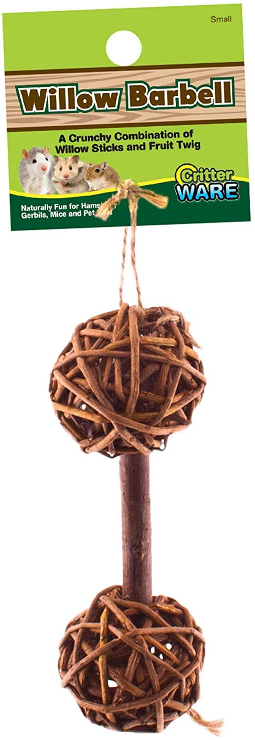Ware Manufacturing Ware Natural Woven Willow Small Pet Barbell Chew Small 5 Pack - Image 2