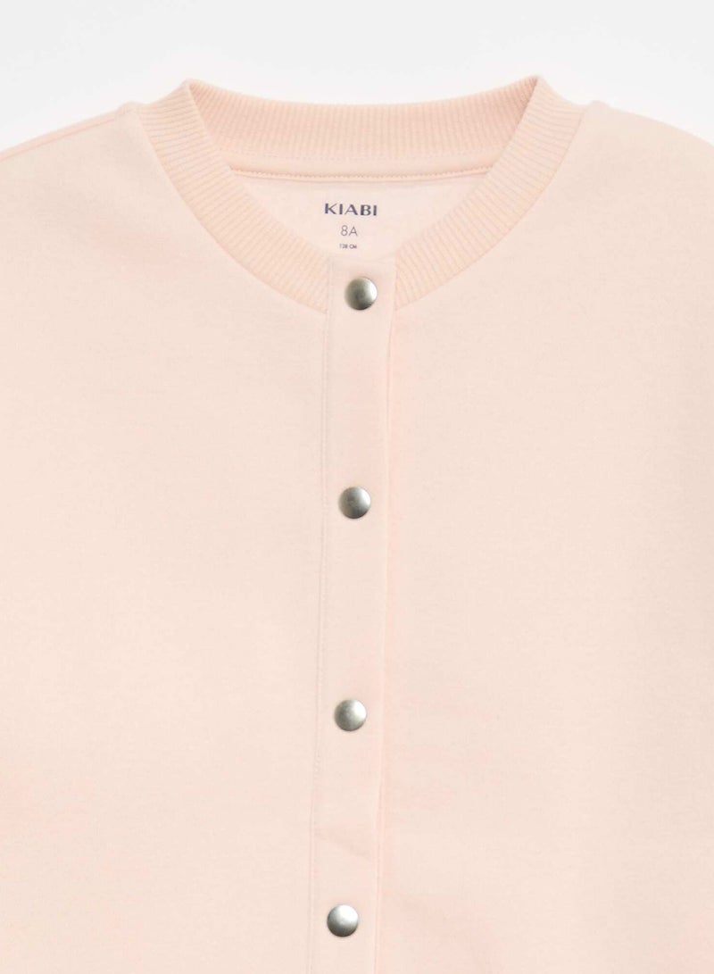 Kiabi Buttoned Fleece Cardigan Pink - Image 2