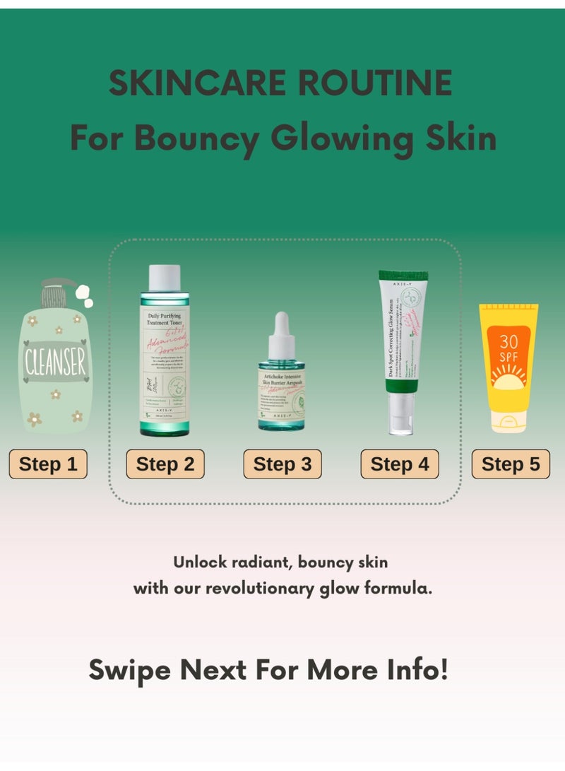 AXIS-Y Uneven Tone & Weak Barrier Solution – Axis-Y Balancing Toner, Barrier Repair Ampoule & Brightening Glow Serum Set - Image 3