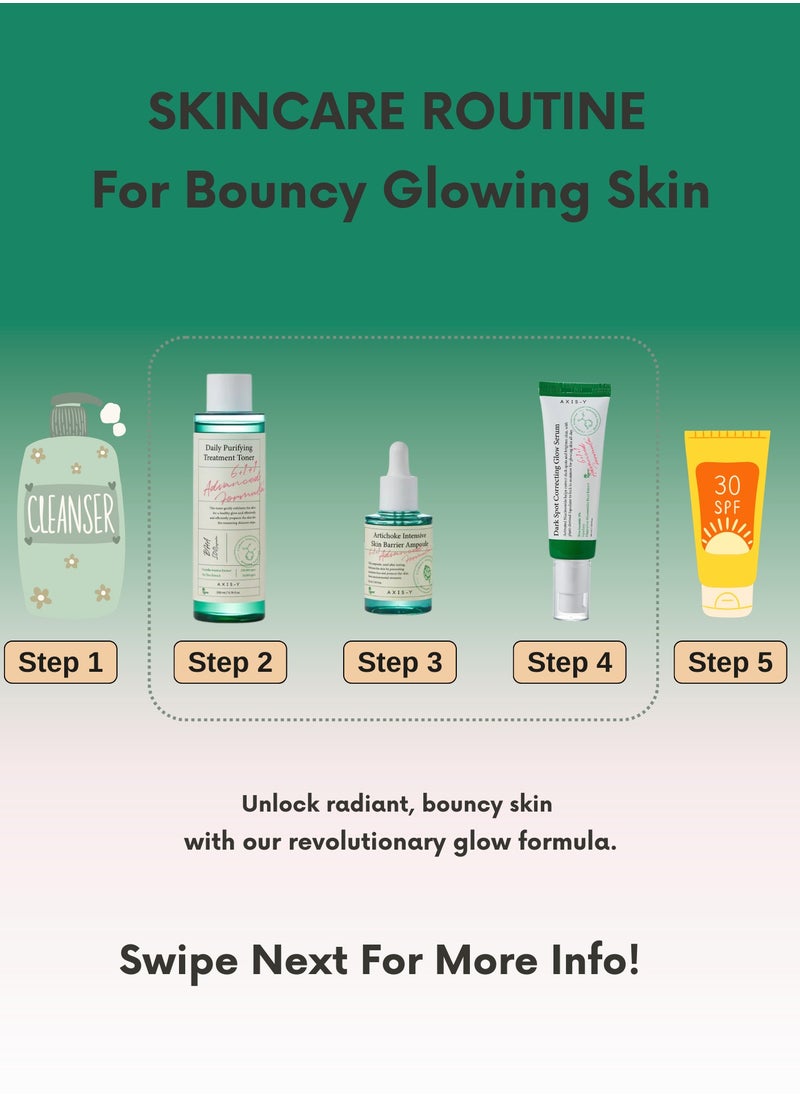 AXIS-Y - Revitalize and Radiate Trio Set - Complete Skincare Routine with Balancing Toner, Barrier Repair Ampoule, and Brightening Glow Serum (280ml) - Image 1
