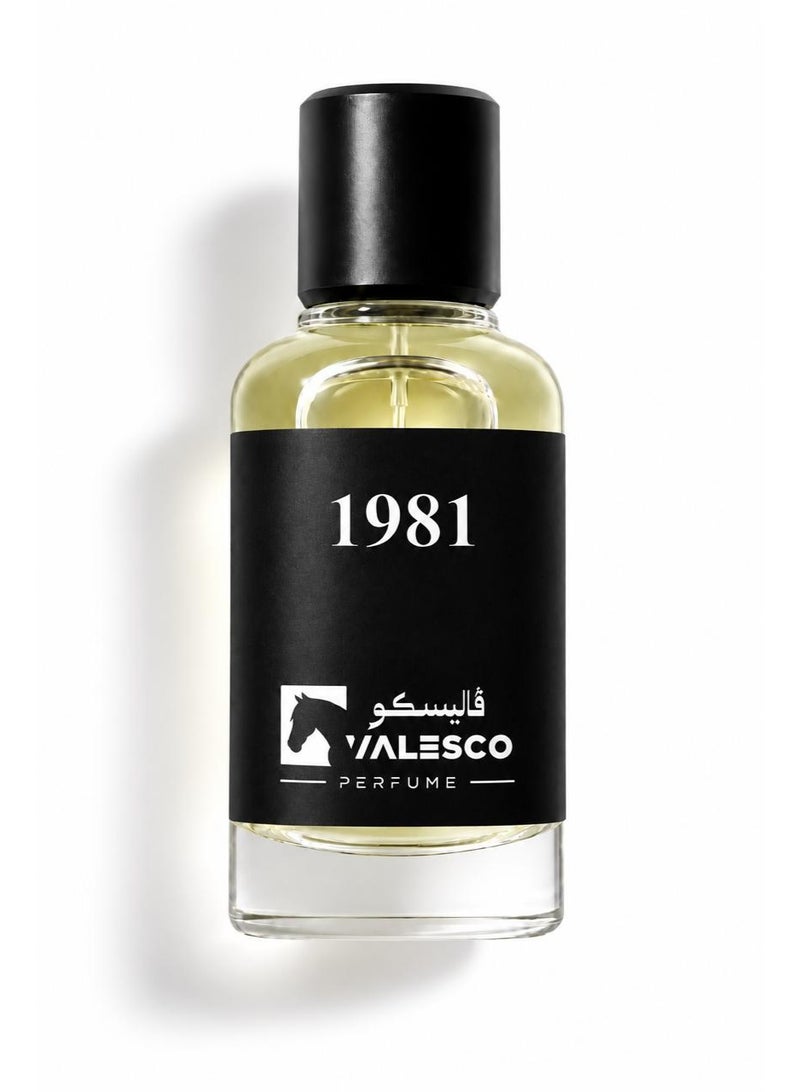 1981 Extrait de Parfum 50ml Unisex – Long Lasting Floral Musk Perfume with Pear Blossom, Bergamot, Jasmine, Tuberose & Patchouli