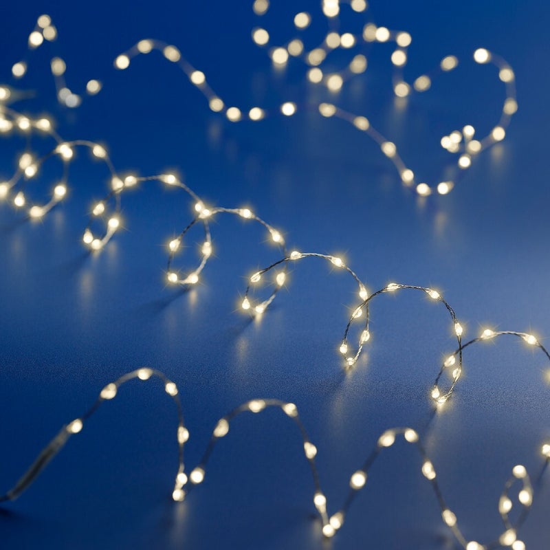 Kaemingk Micro LED Extra Dense String Lights – 159cm Indoor Steady Warm White for Christmas Crafts, Holiday Décor, Festive Home & Tree Display, - Image 3