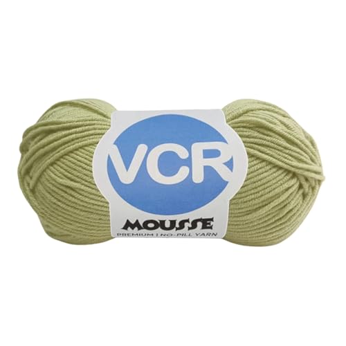 VCR 4ply Pure Beige Yarn, 100 Grams Hank, 190 Meters Length, Acrylic Ball for Crochet and Knitting, Soft Crosia Threads, Pack of 1 Yarn, Suitable for DIY Crafts - Image 1