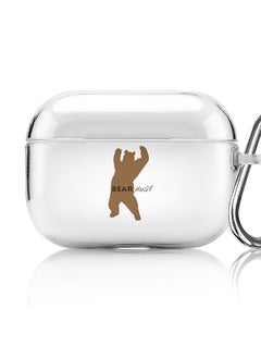 Classic Clear printed Case for Apple AirPods Pro 2nd Generation Thin Transparent Cover [Designed for Apple AirPods Pro 2nd Generation] - Bear Hug?