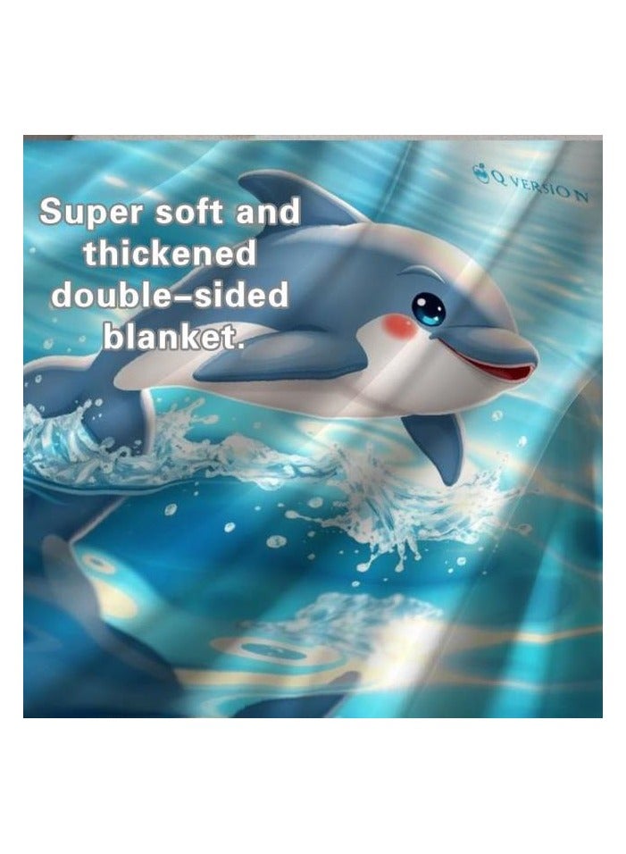 عام بطانية رقيقة من الفانيلا الكرتونية للأطفال أو الطلاب (دافئة ومريحة ومناسبة للنوم والألعاب) 100 سم * 150 سم - 375 - Image 3