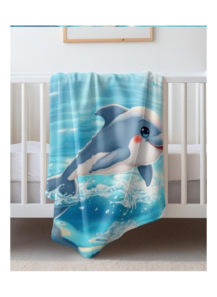 عام بطانية رقيقة من الفانيلا الكرتونية للأطفال أو الطلاب (دافئة ومريحة ومناسبة للنوم والألعاب) 100 سم * 150 سم - 375 - Image 1