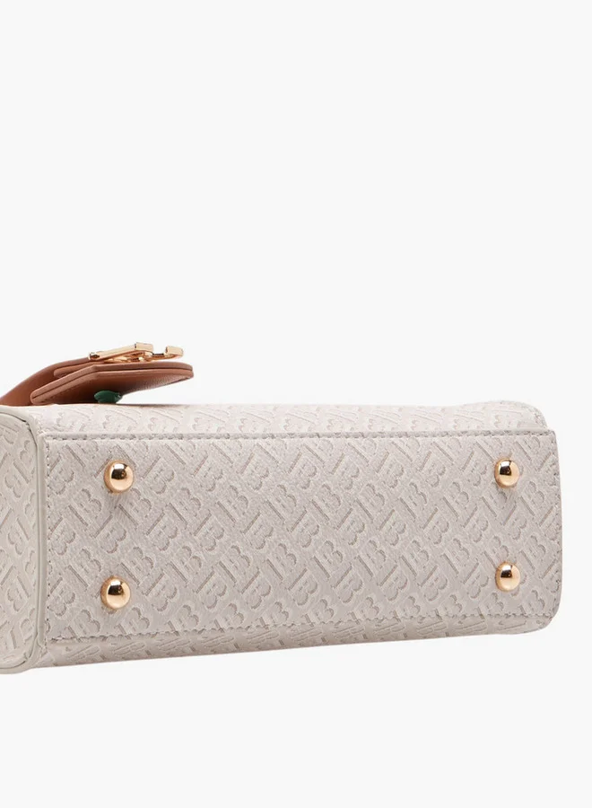 فلورا بيلا من شو إكسبرس Women's Monogram Embossed Tote Bag with Detachable Shoulder Strap