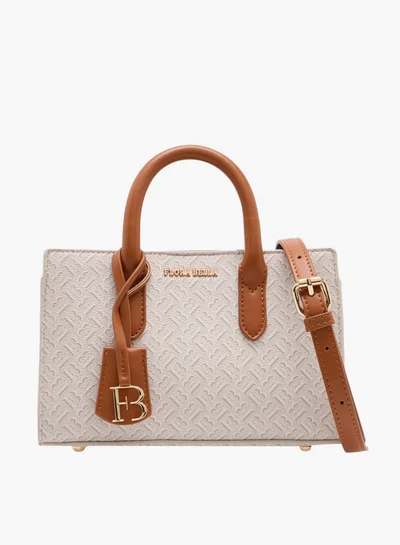 فلورا بيلا من شو إكسبرس Women's Monogram Embossed Tote Bag with Detachable Shoulder Strap
