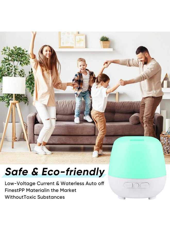 HAPPTWS 220Ml Essential Oil Diffuser Upgraded Diffusers For Essential Oils Aromatherapy Diffuser Cool Mist Humidifier With 7 Colors Lights 2 Mist Mode Waterless Auto Off For Home Office Room White  - Image 3