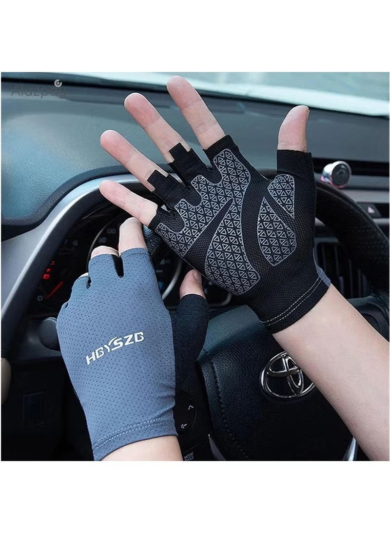 Generic Anti-Sweat Half Finger Yoga Fitness Cycling Outdoor Sports Gloves - Image 5