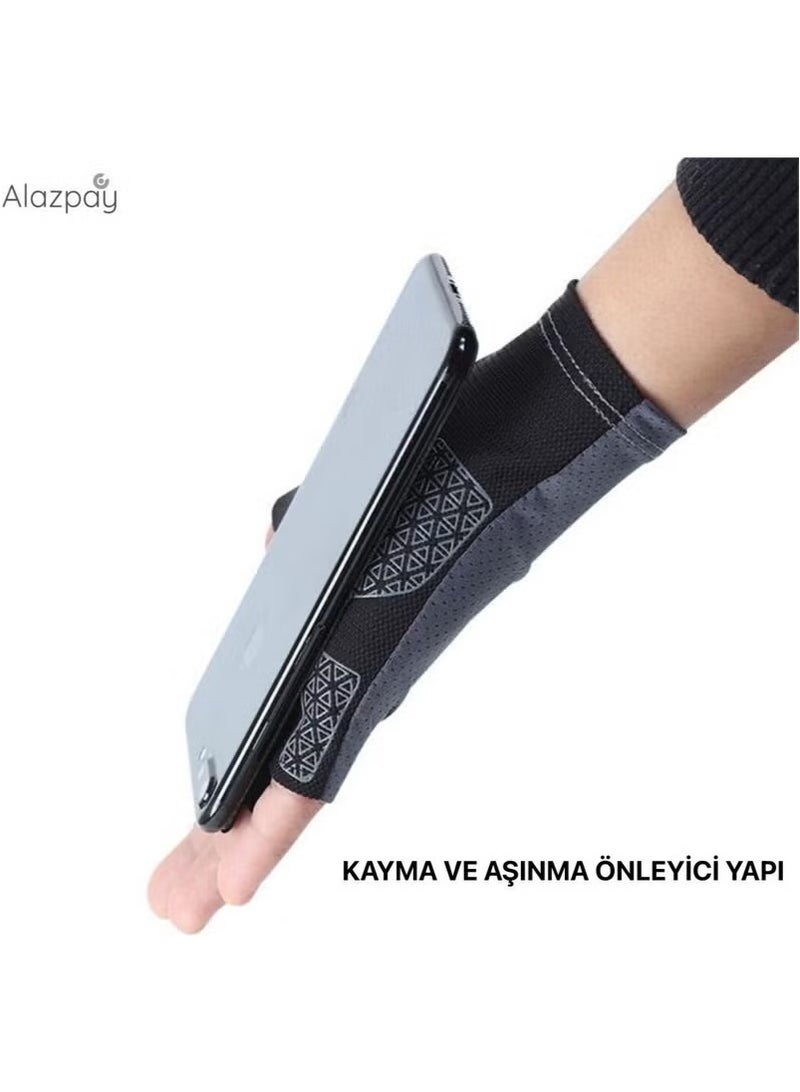 Generic Anti-Sweat Half Finger Yoga Fitness Cycling Outdoor Sports Gloves - Image 2