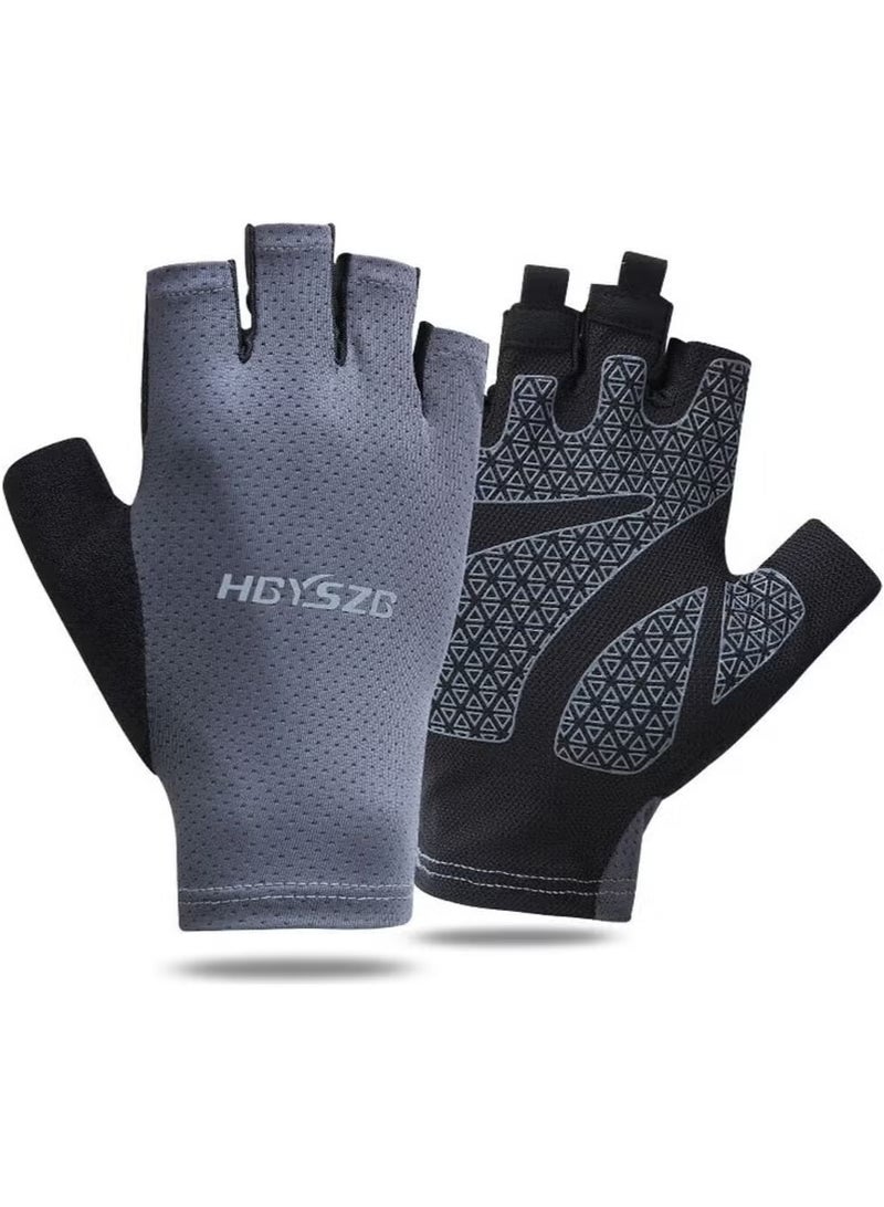 Generic Anti-Sweat Half Finger Yoga Fitness Cycling Outdoor Sports Gloves - Image 1