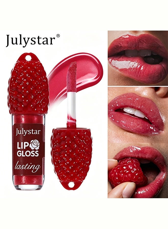 Julystar Lip Gloss lasting, Hydrating Non-sticky Glass Finish Liquid Lip Makeup for Daily Casual & Sweet Dating Looks, Universal for All Skin Tones,6ml - Image 1