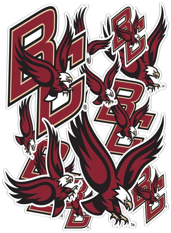 Desert Cactus Boston College Sticker Eagles BC Sticker Vinyl Decals Laptop Water Bottle Car Scrapbook Sheet T1 (Type 1-1) - Image 1