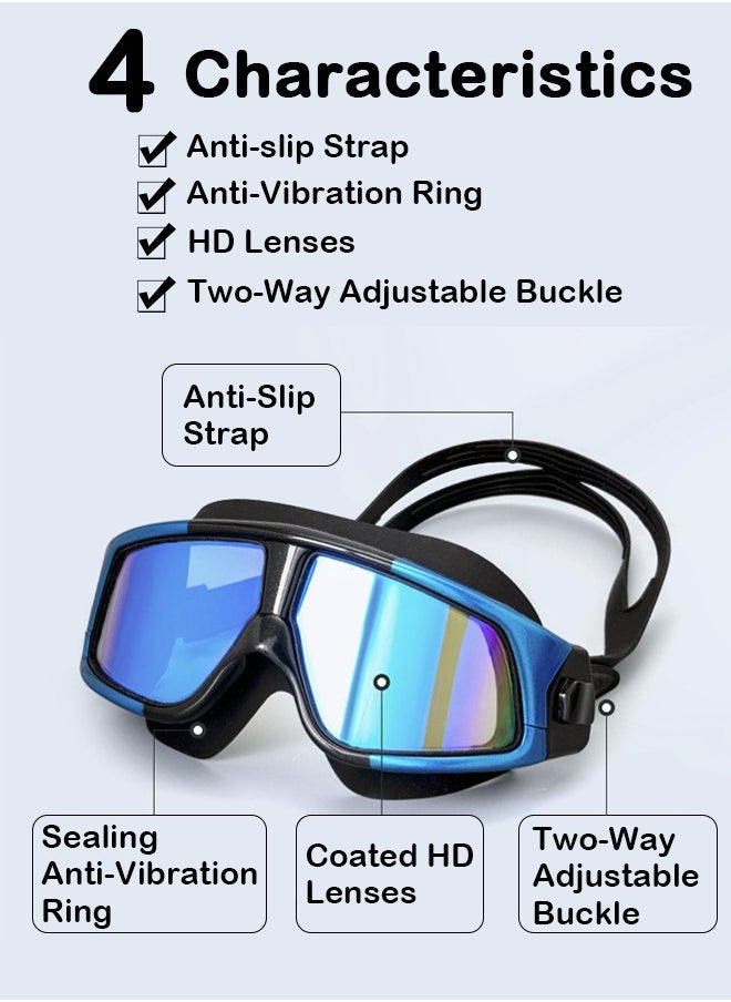 3D soft and comfortable silicone ring swimming goggles, anti-fogging coated HD large frame lenses, adjustable silicone goggle strap - pzsku/Z2C5411348C455C2CEED7Z/45/_/1725112371/36087d36-8bf8-4f6d-a881-f634f21804a4