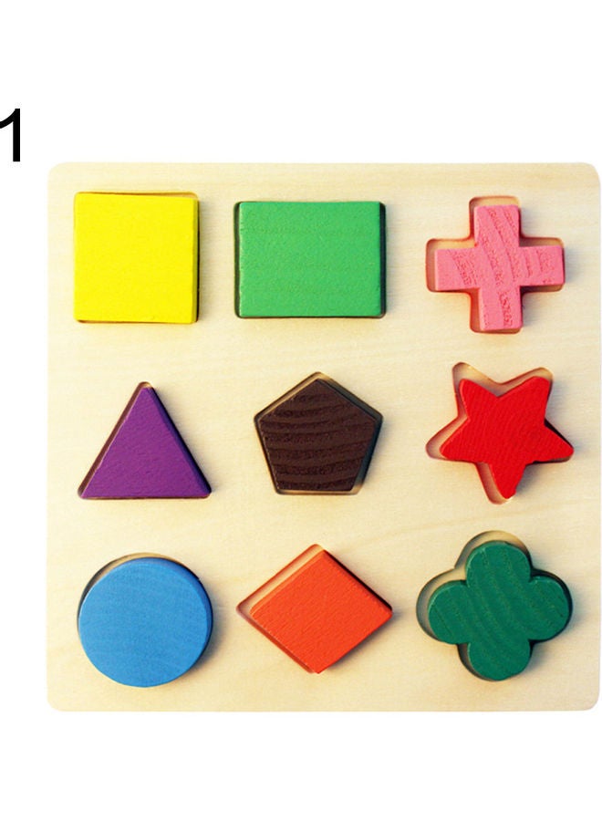 Geometric Shape Pegged Puzzle