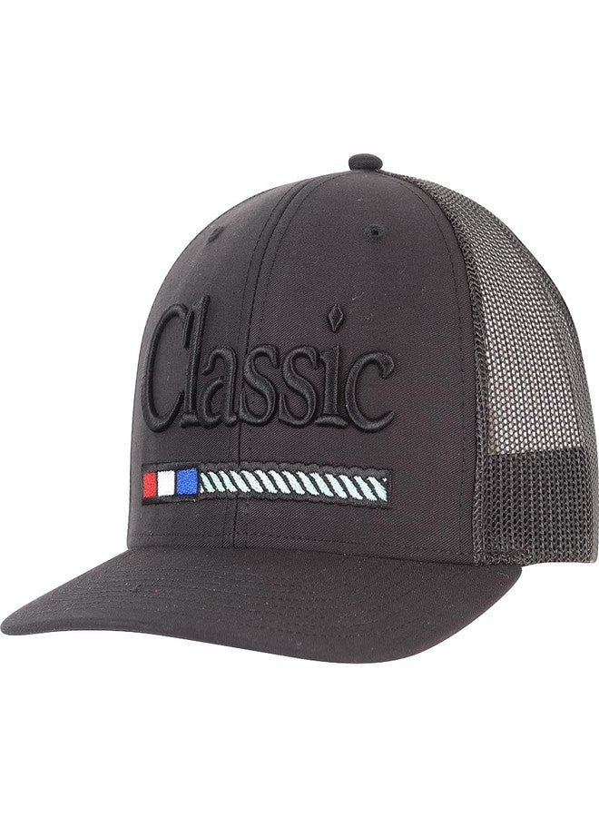 Classic Equine Classic Rope Company Large Logo Cap Medium/Large Black Black M/L - Image 1
