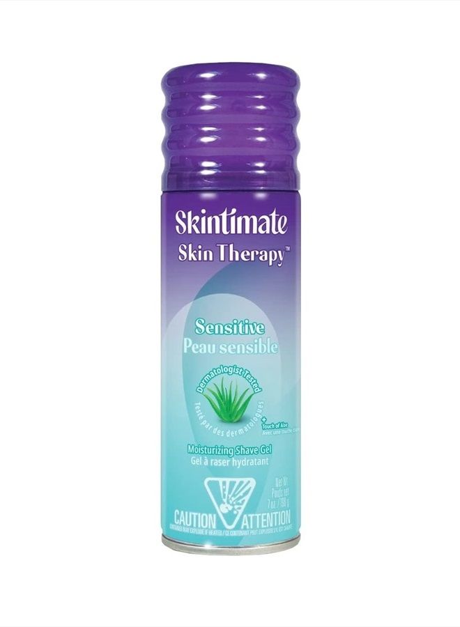 Skintimate Sensitive Skin Skin Therapy Moisturizing Shave Gel - 7 oz - 2 pk - Image 1