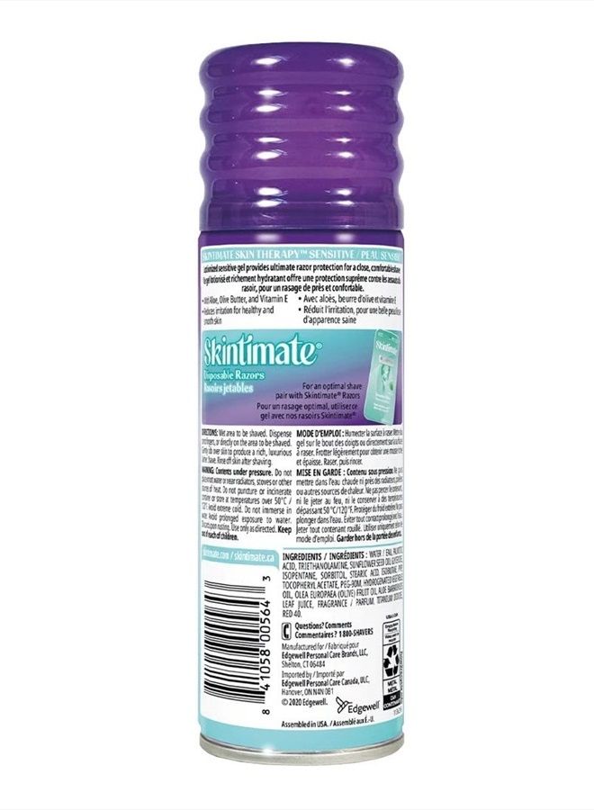 Skintimate Sensitive Skin Skin Therapy Moisturizing Shave Gel - 7 oz - 2 pk - Image 2
