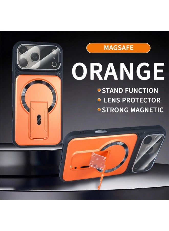  Multi‑Function Phone Case for iPhone 17 Pro Max 6.9 - inch with MagSafe, Built‑in Invisible Kickstand, Full Camera Lens Protector, Shockproof Anti‑Drop Protective Cover, Hollow Responsive Buttons ﻿ - Image 2