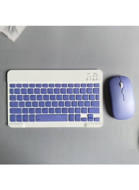 Rechargeable Bluetooth Keyboard And Mouse Combo Ultra Slim Portable Compact Set For Android Windows Tablet Cell Phone IPhone IPad Pro Air Mini OS IOS 13 And Above