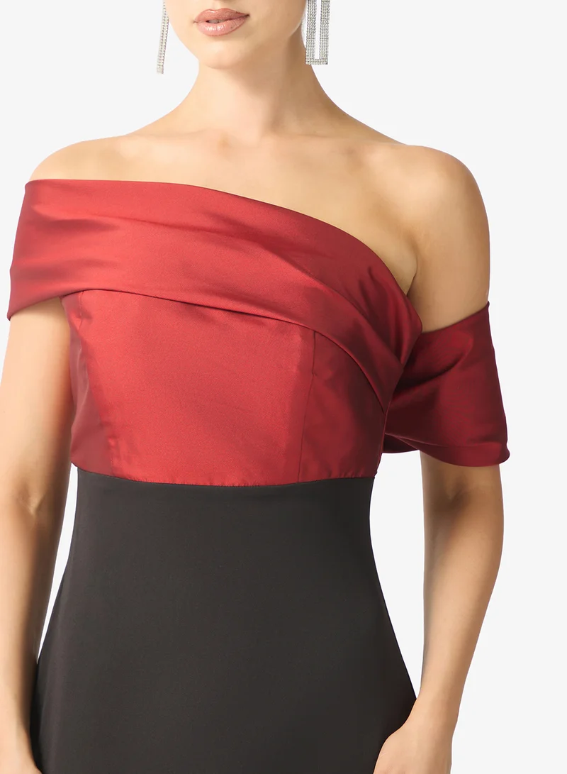 Namshi x  off-shoulder evening dress for Women | Best Price UAE