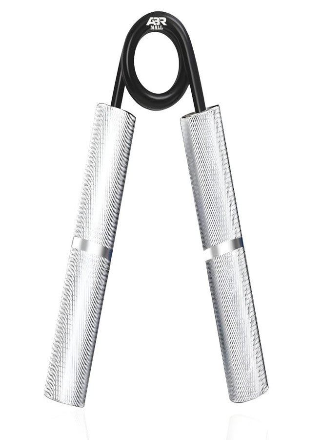 ABR MALL Hand Grip Strengthener, Metal, Silver, Textured Handles, Spring Resistance - Image 1