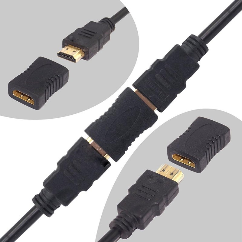 Upix HDMI Adapter Female to Female Extender Jointer - Black - Image 4