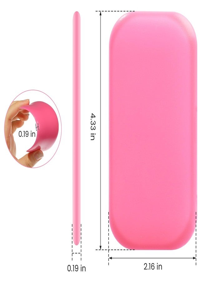 RONRONS Lash Pads for Eyelash Extensions, Sticky Pad for Lashes, Silicone Lash Pad Pink Eye Pads Lash Extensions Gel Pads False Eye Lashes Holder Tray for Eyelashes Reusable 10 Pack - Image 3