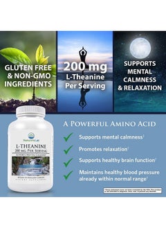 Nature's Lab L Theanine 200 Mg Supports Calm And Relaxation* 60 Capsules  - Image 4