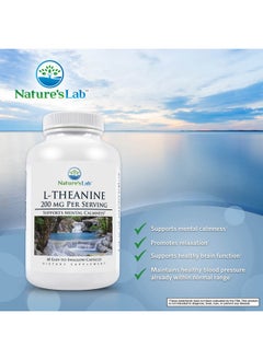 Nature's Lab L Theanine 200 Mg Supports Calm And Relaxation* 60 Capsules  - Image 3