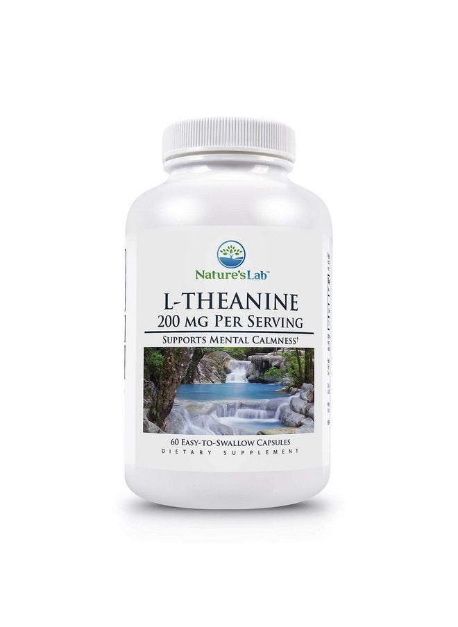 Nature's Lab - L Theanine 200 Mg Supports Calm And Relaxation* 60 Capsules - Image 1