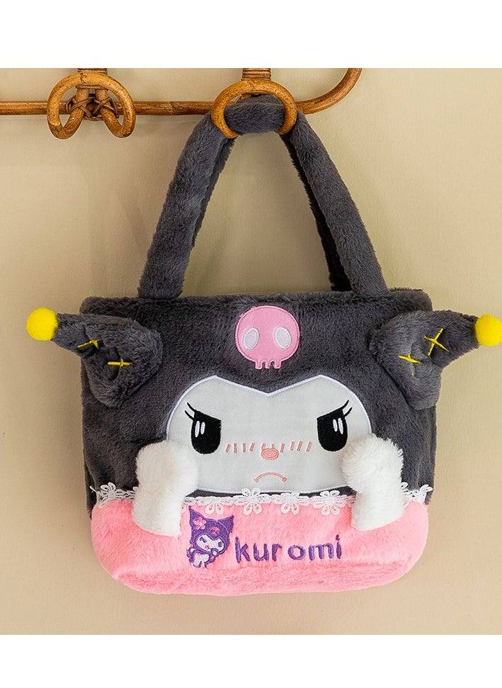 Sanrio Kulomi Plush tote Bag Cartoon Crossbody for Girls  - Image 1
