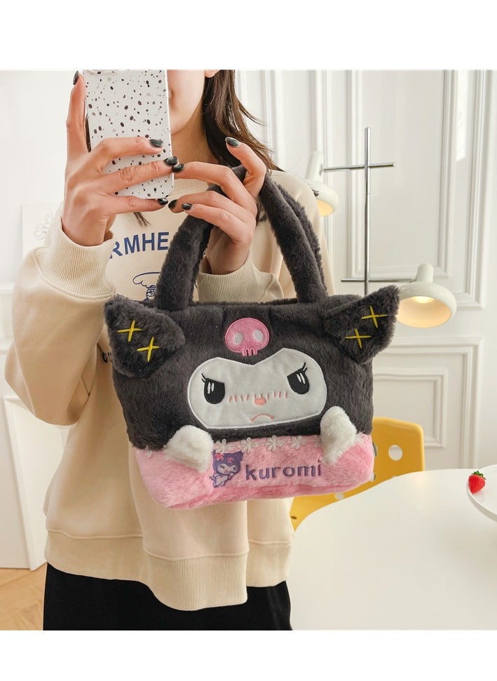 Sanrio Kulomi Plush tote Bag Cartoon Crossbody for Girls  - Image 3