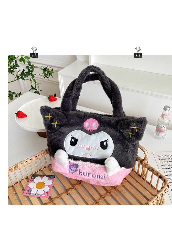 Sanrio Kulomi Plush tote Bag Cartoon Crossbody for Girls  - Image 4