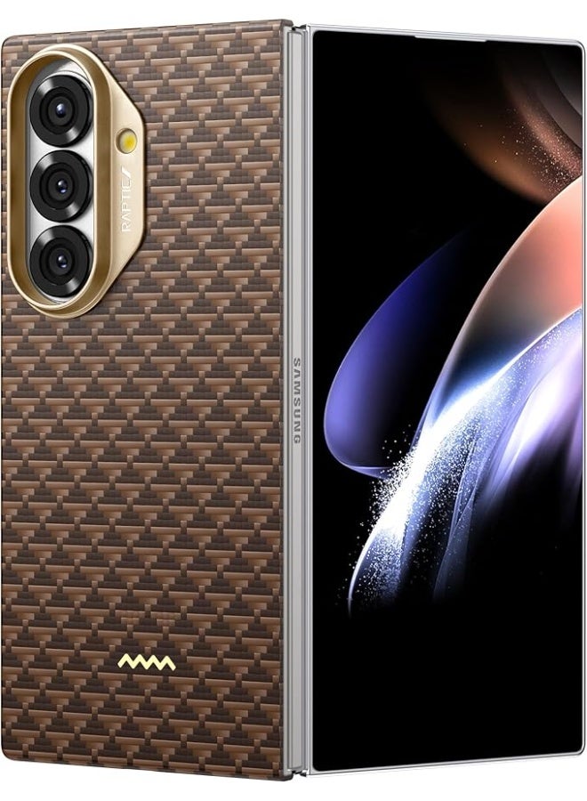 RAPTIC Aramid Skin for Samsung Galaxy Z Fold 7 MagSafe Case [BACK Cover Only] Ultra Slim 1500D Aramid Fiber cover - Humble