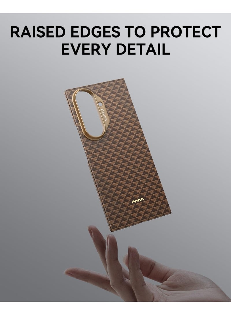 RAPTIC Aramid Skin for Samsung Galaxy Z Fold 7 MagSafe Case [BACK Cover Only] Ultra Slim 1500D Aramid Fiber cover - Humble - Image 3