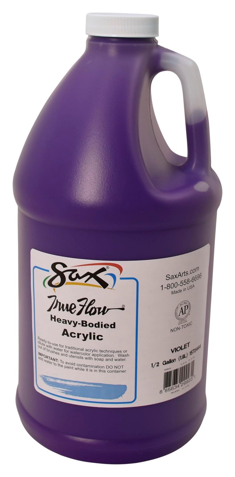 Sax Heavy Body Acrylic Paint for School and Arts and Crafts Use Violet 12 Gallon - Image 2