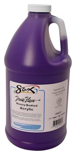Sax Heavy Body Acrylic Paint for School and Arts and Crafts Use Violet 12 Gallon - Image 1