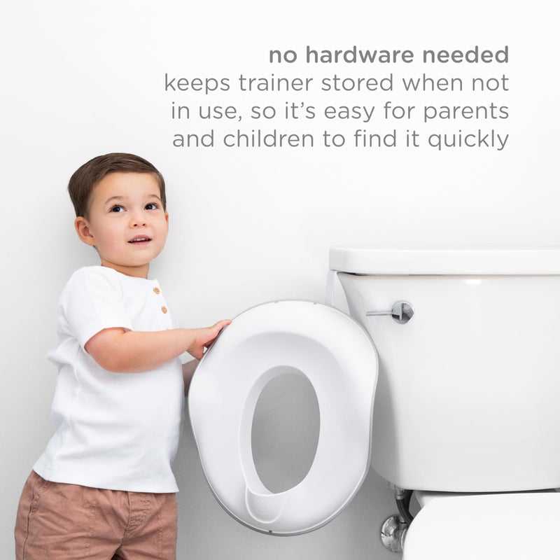 Ubbi Multi-Use Potty and Utility Hook, No Hardware Or Installation Needed, Durable and Sturdy to Hang Over Toilet Tank Or Door, Polypropylene, White - Image 5