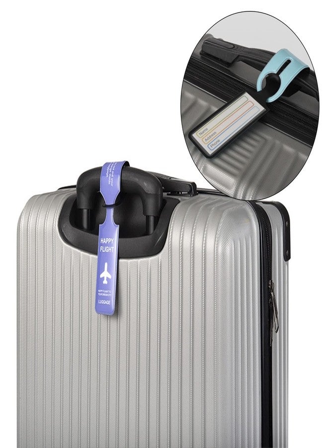 Aldea 4 Pcs Luggage Labels | Suitcase Travel Tags | Anti-Lost Identifier for Baggage, Handbags & Suitcases | Includes Name, Address & Phone Number Labels - Image 4