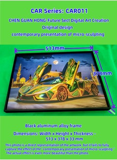 Painting - "CAR 011" by CHEN GUAN HONG: Future Sect Digital Art Creation, Sci-Fi Modern Artistic Design, Contemporary Presentation of Micro-Sculpting. This work is currently available exclusively on Platform "Noon";The following themes are related to the works: Artwork,Decorative Painting ,Modern Artwork,Abstract Paintings,Wall Art ,Interior Decoration,Home Decor,Classic Decor,Custom Painting,Office design,Commercial design,Model home design,Clubhouse interior design,Furniture design,Landscape design,Architecture design,Soft decoration,Molding,Villa design,Decorating,Interior Design,Residential Interior Design,Commercial Decorating,Budget-Friendly Decor Ideas,Modern Home Decor Trends,Vintage Decor Inspirations,Small Space Solutions,City-Specific Interior Designers,Tips for Maximizing Small Living Spaces,Latest Trends in Home Decor for 2025.